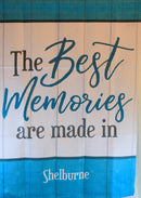 Best Memories Are Made in Shelburne  Large Flag - The Country Christmas Loft