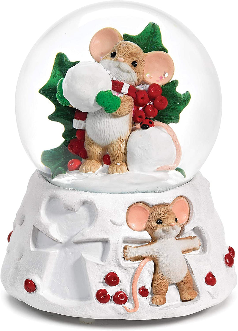 Charming Tails Musical Glitterdome - Snowy Fun for Everyone - The Country Christmas Loft