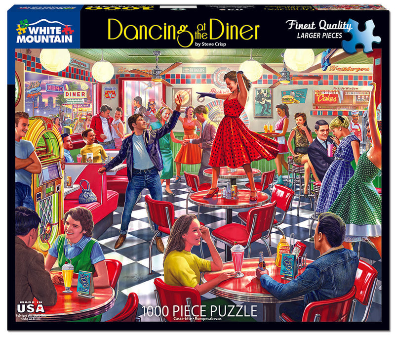 Dancing At The Diner - 1000 Piece Jigsaw Puzzle