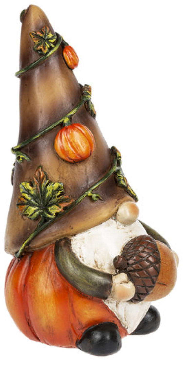Fall Gnomes Figurine - Holding an Acorn