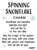 Spinning Snowflake - Charm - The Country Christmas Loft