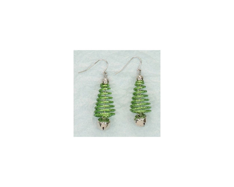 Green Spring Trees - Earrings - The Country Christmas Loft