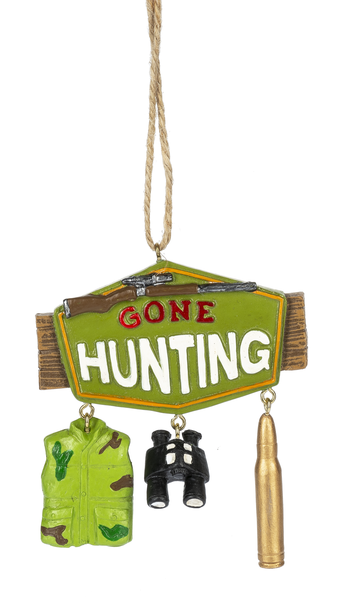 Gone Hunting Ornament - The Country Christmas Loft