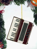 Burgandy Accordion Ornament
