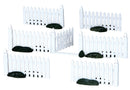 Plastic Picket Fence - 7 Piece Set - The Country Christmas Loft