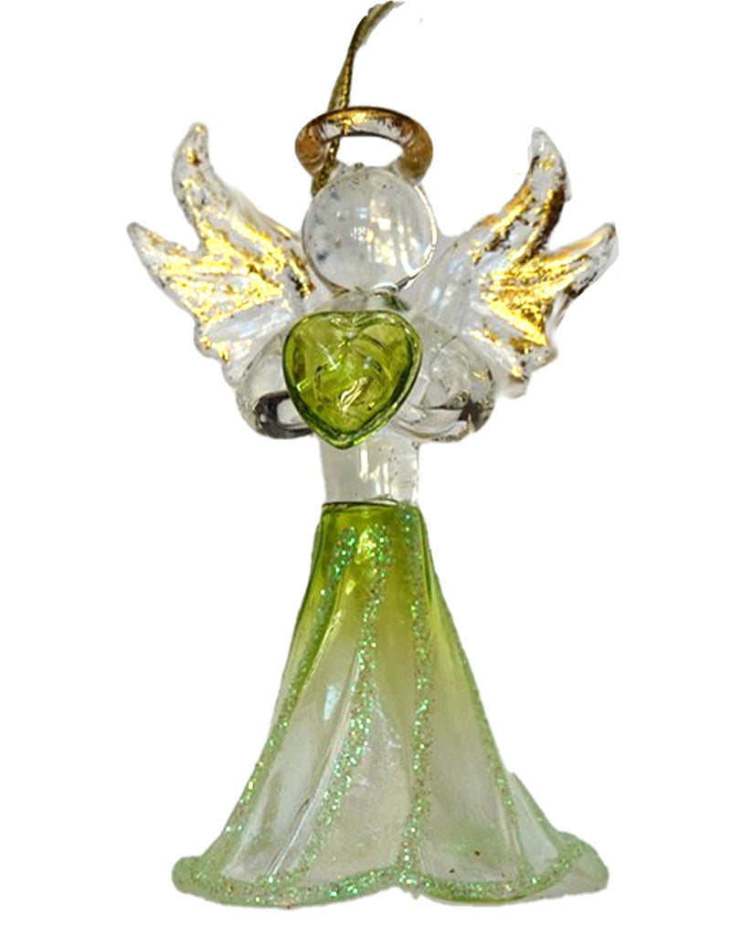 Crystal Birthstone Angel Ornament - August - The Country Christmas Loft