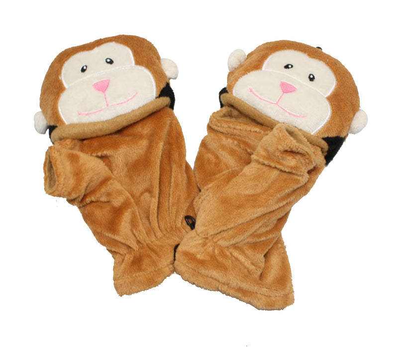 Animal Fur Glove - Monkey Kids Size - The Country Christmas Loft