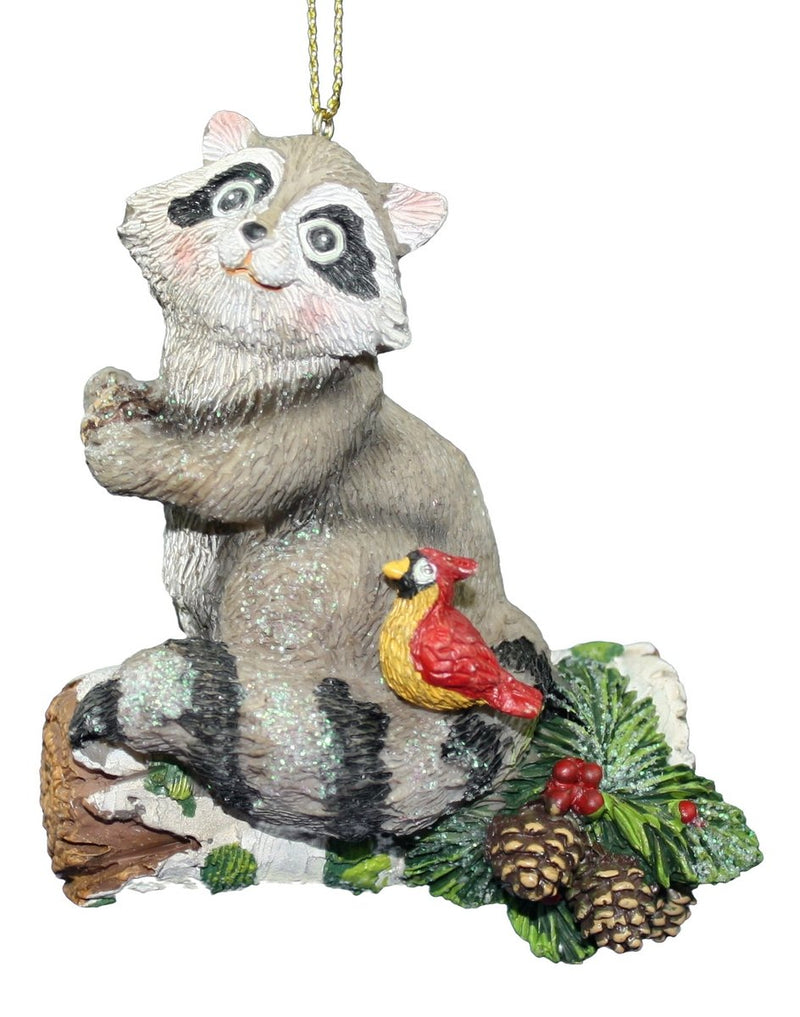 Resin 3 Inch Animal Ornament - Raccoon - The Country Christmas Loft