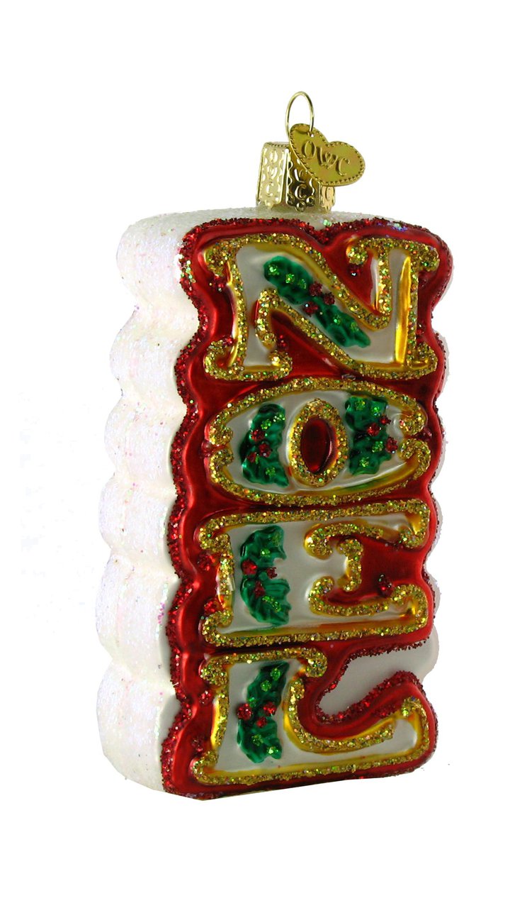 Old World Christmas Noel Glass Ornament - The Country Christmas Loft