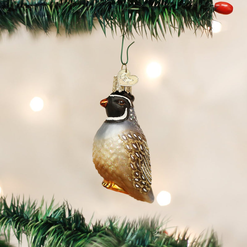 Old World Christmas Glass Partridge Ornament - The Country Christmas Loft