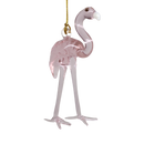 Long Legged Pink Flamingo Egyptian Glass Ornament