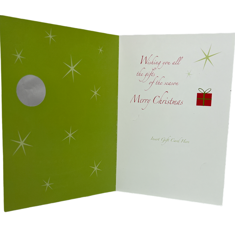 Holiday Bauble Gift Card Greeting Card