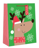 Juvenile Giftbag - Reindeer - Large - The Country Christmas Loft