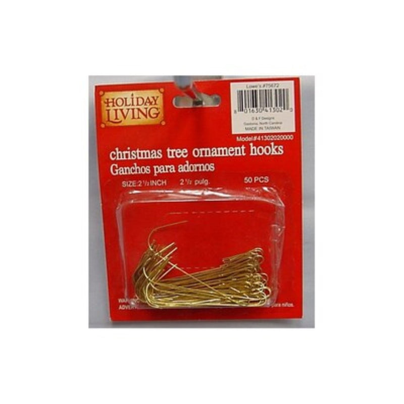Holiday Living 50-Pack Metal Ornament Hooks - The Country Christmas Loft