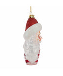 Bellissimo Glass Santa Candy Wreath Ornament - The Country Christmas Loft