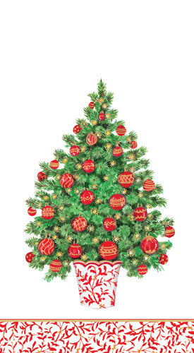 Decorated Tree - Guest Towel - The Country Christmas Loft