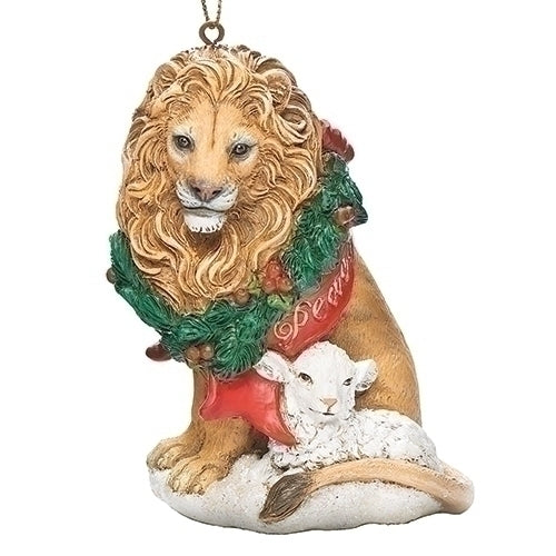 Lion and Lamb 3.5 inch Ornament - The Country Christmas Loft