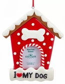 5.25 inch Pet Picture Frame Ornament - Dog - The Country Christmas Loft