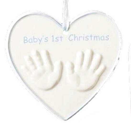 Hands in Heart Babies First Christmas -  Pink - The Country Christmas Loft