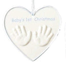 Hands in Heart Babies First Christmas -  Blue - The Country Christmas Loft