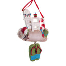 Beach Chair With Sandals Ornament - The Country Christmas Loft