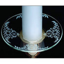 Single Glass Bobeche - White Lace - The Country Christmas Loft