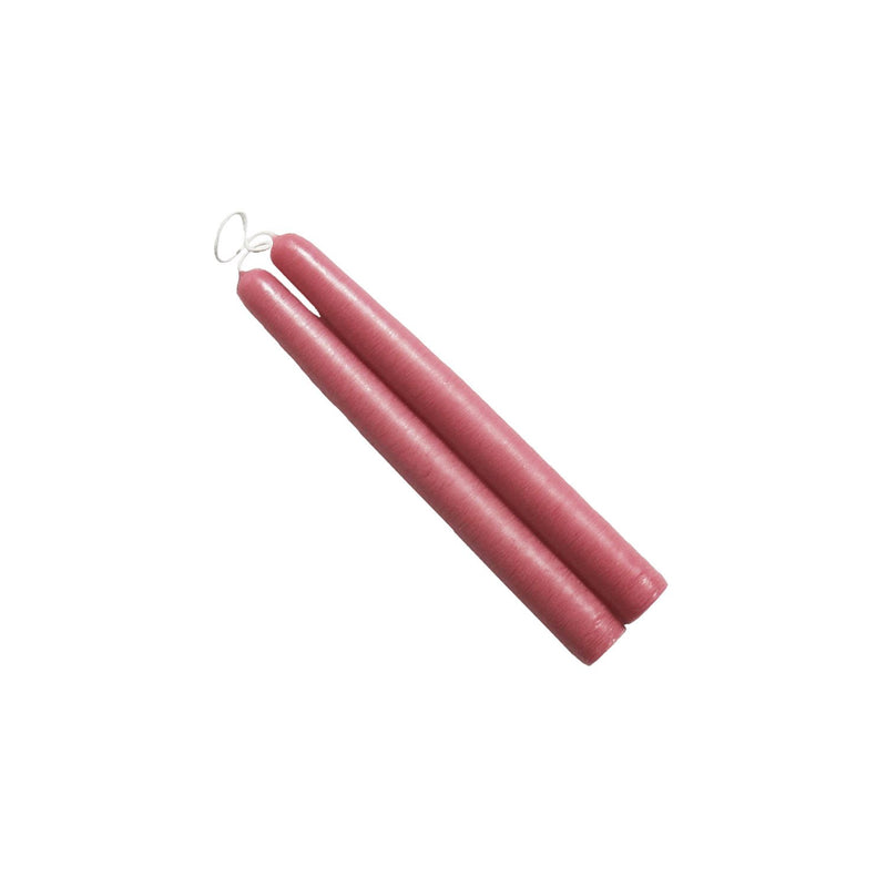 Mole Hollow Taper Pair (Colonial Pink) - - The Country Christmas Loft