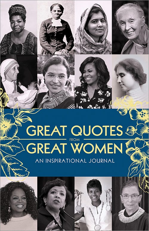 Great Quotes From Great Women Inspirational Journal