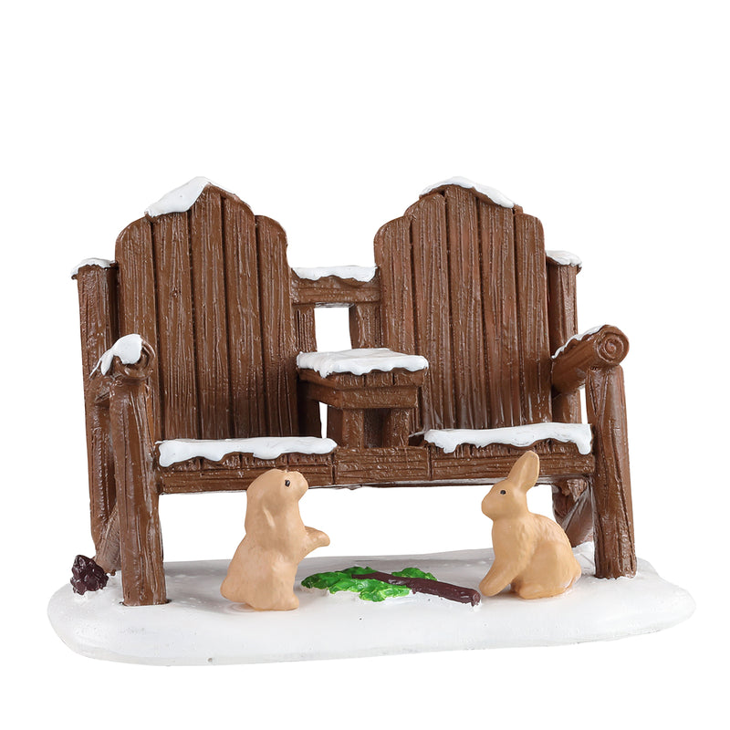 Winter Adirondack Double Chair - The Country Christmas Loft