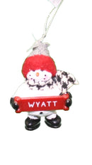 Cozy Snowman Ornament (Letters S - Z) - - The Country Christmas Loft