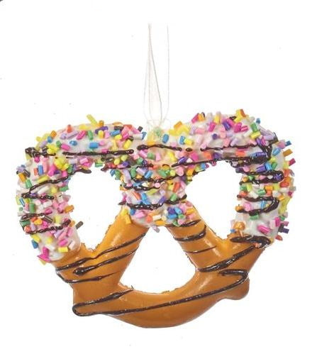 Frosted Pretzel Ornament - - The Country Christmas Loft