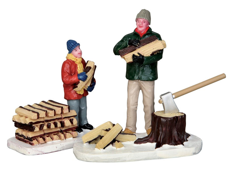 Stocking Firewood - 2 Piece Set - The Country Christmas Loft
