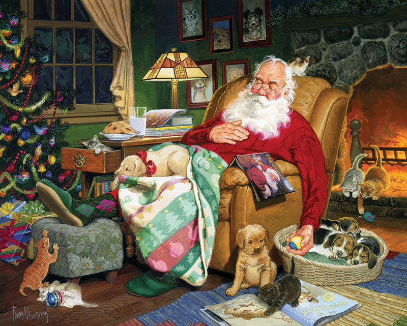 Santa's Naptime - 1000 Piece Jigsaw Puzzle - The Country Christmas Loft
