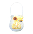 Frosted Glass Harvest Luminary - - The Country Christmas Loft
