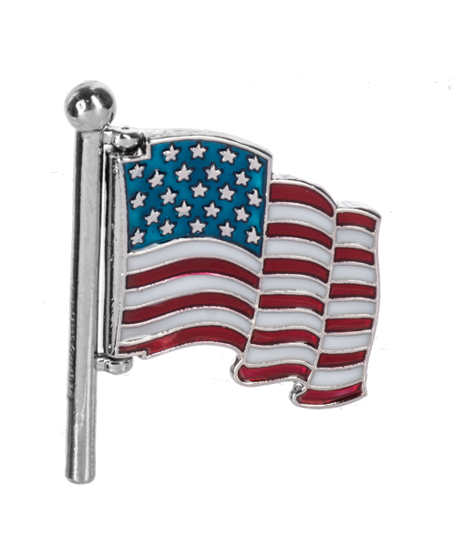 God Bless America - Swivel Flag Charm - The Country Christmas Loft