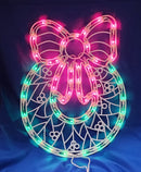 50 Light Christmas Sculpture: Wreath - 17" x 12"