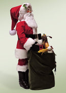 Byers Choice 30 inch Red Velvet Santa With Assorted Toys - The Country Christmas Loft