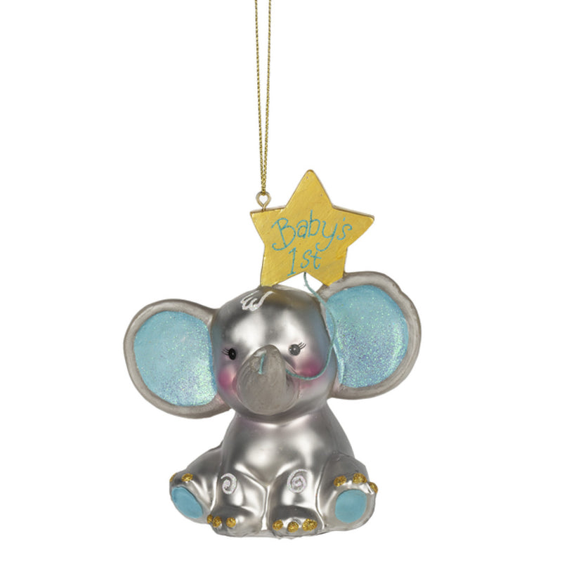 Baby's 1st Christmas Elephant Ornament - The Country Christmas Loft
