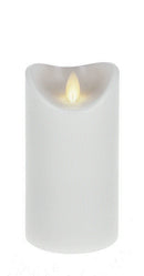 LED Wax 3x6 Pillar Candle - White - The Country Christmas Loft