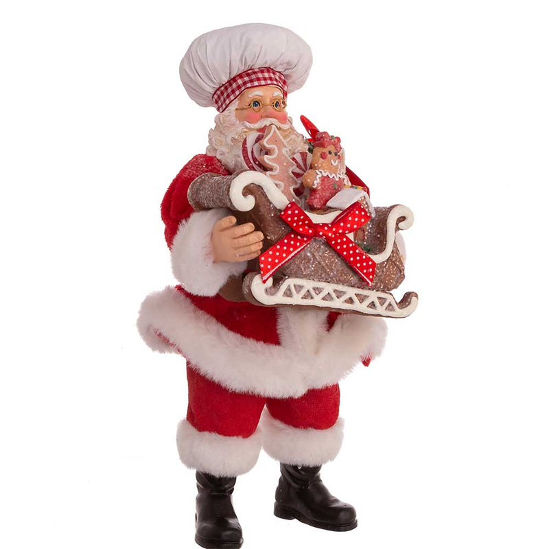 Fabriché Gingerbread Chef Santa - 10.5 Inch - The Country Christmas Loft