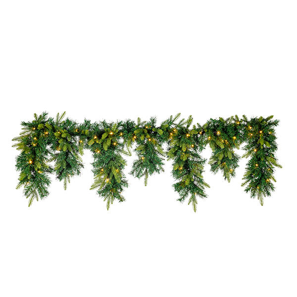 Cascading Lighted Garland - 72 Inches Long - The Country Christmas Loft