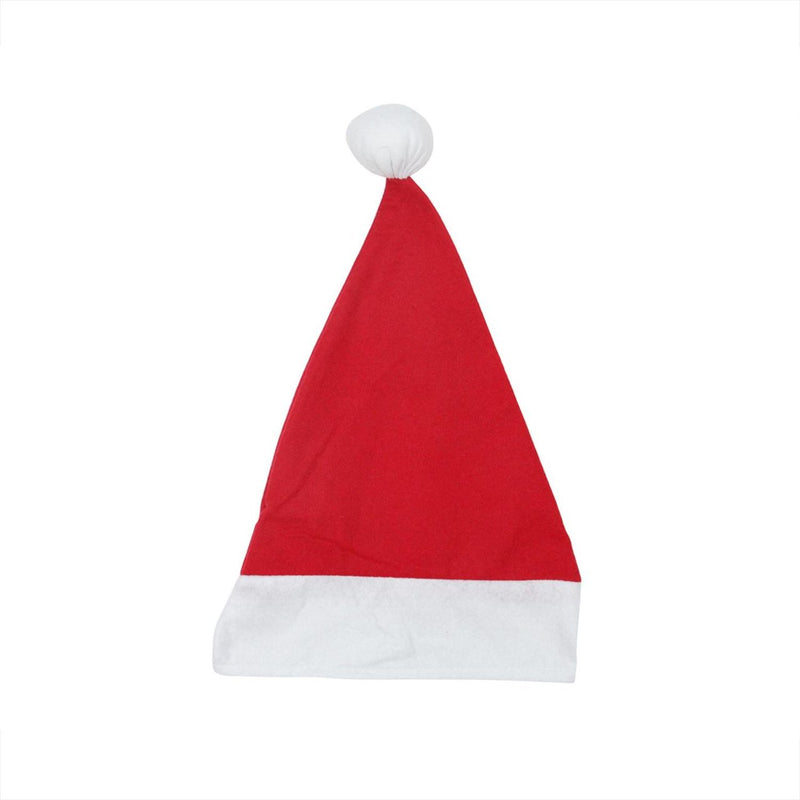 18 Traditional Red And White Felt Santa Hat - Adult Size Medium