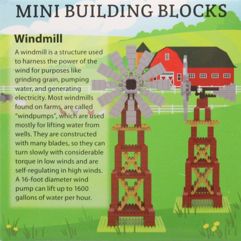 Mini Building Blocks - Farm Series - Windmill