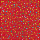 Christmas Lights Gift Wrapping Paper in Red Holographic - 30" x 6' Roll