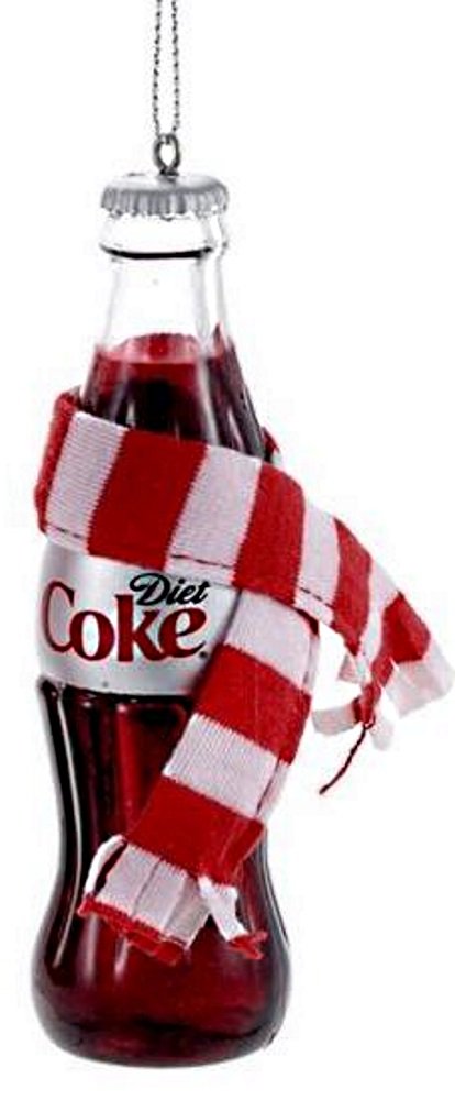 Coca-Cola Bottle With Scarf - Diet Coke - The Country Christmas Loft