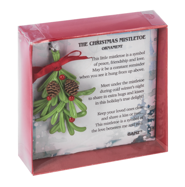 Merry Mistletoe Boxed Ornament - The Country Christmas Loft