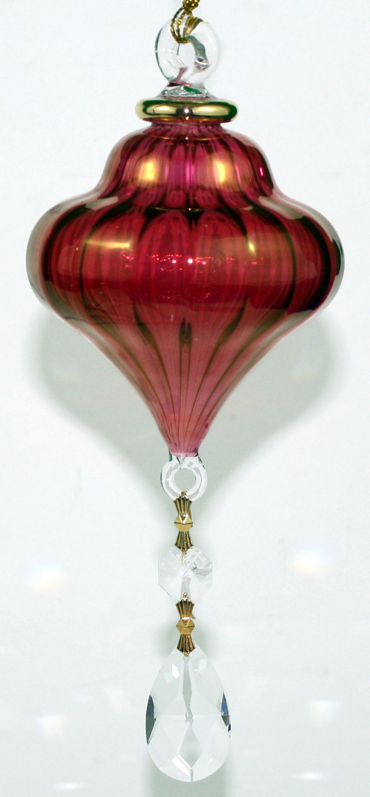 Crystal Drop Inner Swirl - Red Small