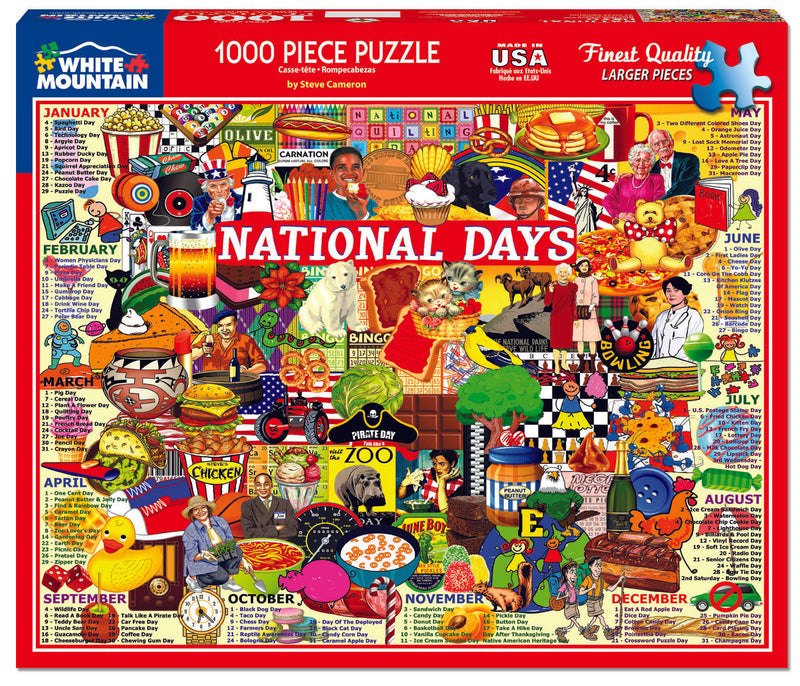 National Days - 1000 Piece Jigsaw Puzzle - The Country Christmas Loft