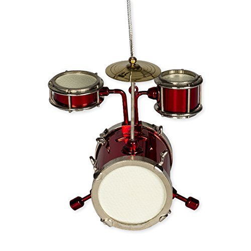 Drum Set Ornament - Red - 3.5" - The Country Christmas Loft