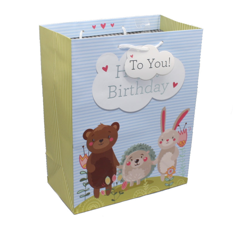 Happy Birthday Party Animals Gift Bag - The Country Christmas Loft
